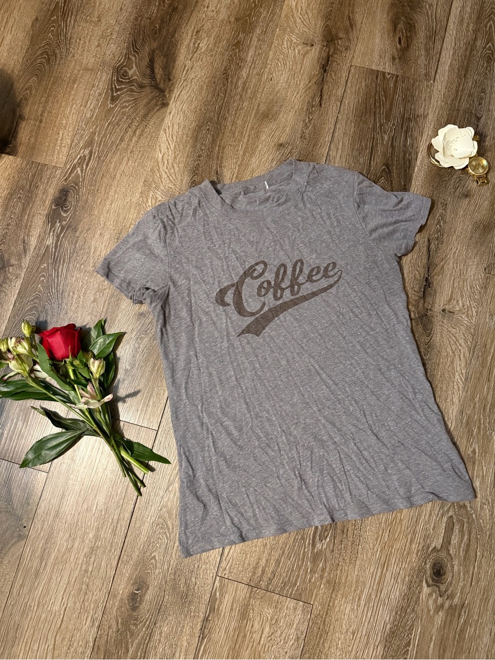 Source Unknown Gray 'Coffee' Short Sleeve Tee